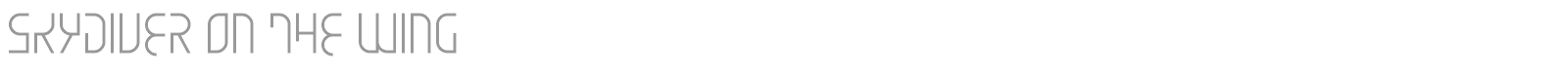 Skydiver On The Wing font preview